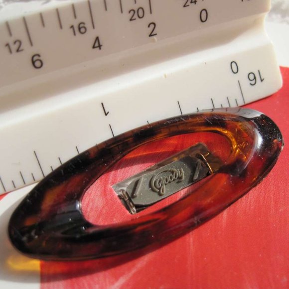 2 Black Plastic Oval Goody Stay Put Slide Proof Hold Hair Barrettes Secure Tight - Picture 7 of 11